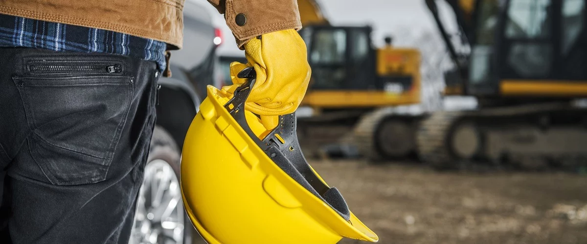Contractor with excavator